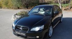 859 р. Реснички на фары RA  Subaru Legacy ( BL/B13,  BL,B13) (2003-2009) дорестайлинг седан, рестайлинг седан (Неокрашенные)  с доставкой в г. Владивосток. Увеличить фотографию 2