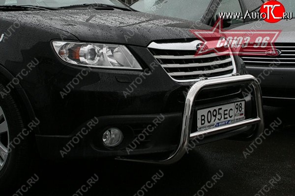 11 789 р. Защита переднего бампера Souz-96 (d60) Subaru Tribeca (2008-2014)  с доставкой в г. Владивосток