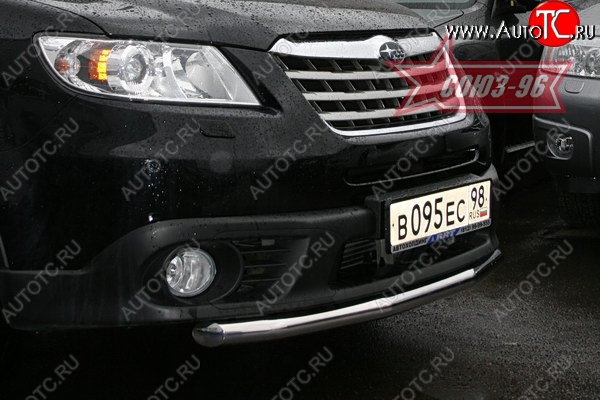 11 069 р. Защита переднего бампера одинарная Souz-96 (d60) Subaru Tribeca (2008-2014)  с доставкой в г. Владивосток