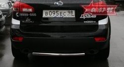 9 746 р. Защита заднего бампера Souz-96 (d60)  Subaru Tribeca (2008-2014)  с доставкой в г. Владивосток. Увеличить фотографию 1