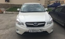 1 469 р. Сетка на бампер Russtal (черная) Subaru XV GP/G33 дорестайлинг (2012-2016)  с доставкой в г. Владивосток. Увеличить фотографию 2