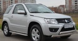 26 999 р. Широкая защита порогов (3 дв.) SLITKOFF  Suzuki Grand Vitara  JT (2012-2016) 3 двери 2-ой рестайлинг  с доставкой в г. Владивосток. Увеличить фотографию 3