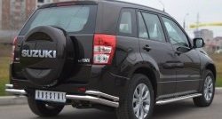 17 649 р. Защита заднего бампера (Ø63 и 42 мм, нержавейка) SLITKOFF Suzuki Grand Vitara JT 5 дверей 2-ой рестайлинг (2012-2016)  с доставкой в г. Владивосток. Увеличить фотографию 4