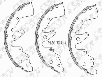 Колодки тормозные задние SAT  Escudo ( 5,  3), Grand Vitara ( JT 5 дверей,  JT 3 двери,  JT)