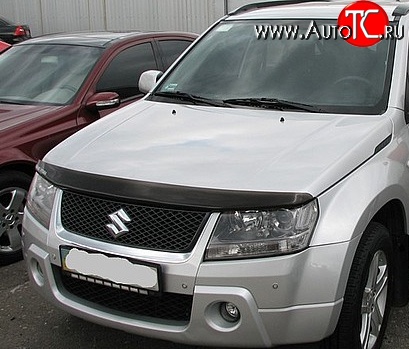 2 879 р. Дефлектор капота NovLine Suzuki Grand Vitara JT 3 двери дорестайлинг (2005-2008)  с доставкой в г. Владивосток