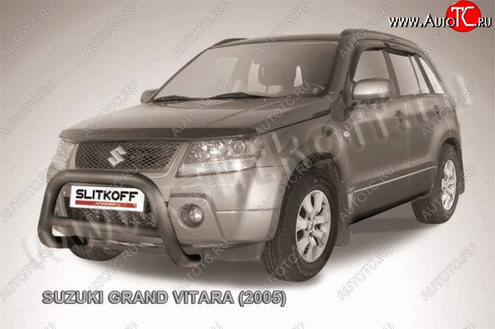 25 999 р. Кенгурятник d76 низкий Suzuki Grand Vitara JT 5 дверей дорестайлинг (2005-2008) (Цвет: серебристый)  с доставкой в г. Владивосток