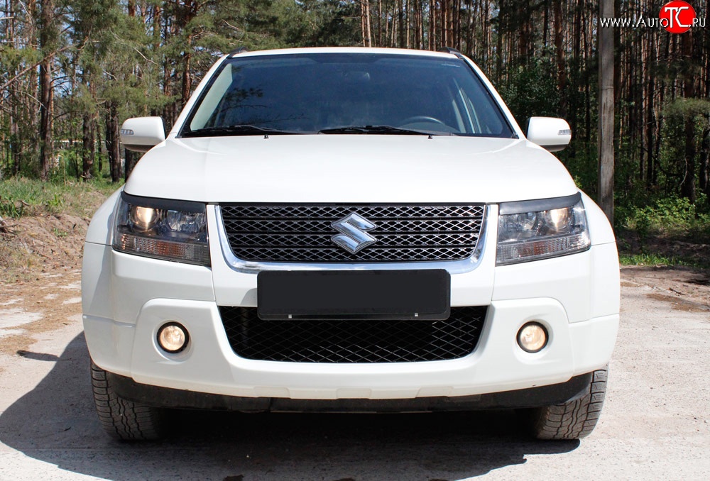 719 р. Реснички фары RA  Suzuki Grand Vitara ( JT 3 двери,  JT 5 дверей) (2008-2012) 1-ый рестайлинг, 1-ый рестайлинг (Неокрашенные)  с доставкой в г. Владивосток