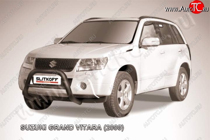 25 999 р. Кенгурятник d76 низкий Suzuki Grand Vitara JT 5 дверей дорестайлинг (2005-2008) (Цвет: серебристый)  с доставкой в г. Владивосток