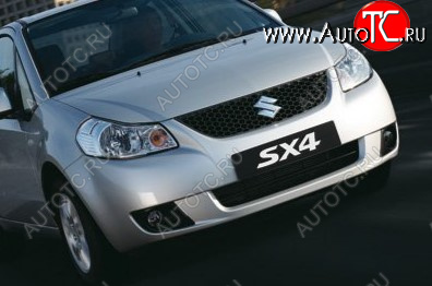 37 999 р. Передний бампер TYG Suzuki SX4 GYC21S дорестайлинг седан (2006-2012) (Неокрашенный)  с доставкой в г. Владивосток