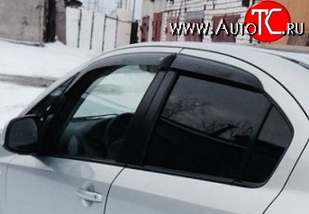 999 р. Комплект дефлекторов окон (ветровиков) 4 шт. (седан) Russtal Suzuki SX4 GYA,GYB  рестайлинг, хэтчбэк (2010-2016)  с доставкой в г. Владивосток