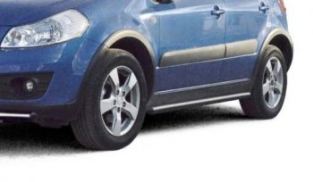 26 799 р. Защита порогов ТехноСфера (Техно Сфера) (нержавейка, 63.5 mm) Suzuki SX4 GYA,GYB  рестайлинг, хэтчбэк (2010-2016)  с доставкой в г. Владивосток. Увеличить фотографию 1