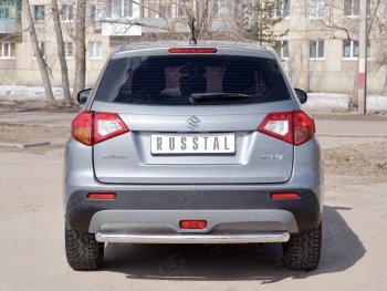 16 899 р. Одинарная защита заднего бампера из трубы диаметром 63 мм SLITKOFF Suzuki Vitara LY дорестайлинг (2015-2019)  с доставкой в г. Владивосток. Увеличить фотографию 3