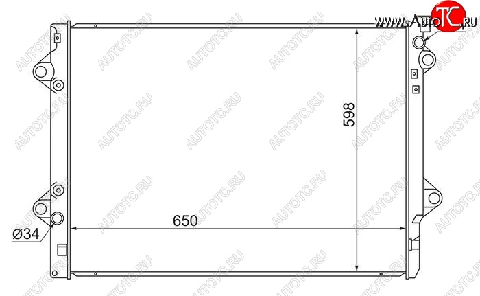 9 999 р. Радиатор двигателя SAT (5VZ/1GR/3RZ/2TR)  Toyota 4Runner  N210 - Land Cruiser Prado ( J120,  J150)  с доставкой в г. Владивосток