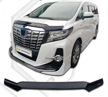 Дефлектор капота CA-Plastiс Toyota (Тойота) Alphard (Алфард)  H30 (2015-2018) H30 дорестайлинг