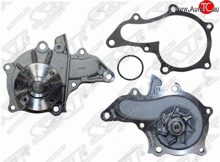 1 679 р. Помпа водяная SAT (5AFE/4AFE, с прокладкой)  Toyota Avensis  T220 седан (1997-2001) дорестайлинг  с доставкой в г. Владивосток