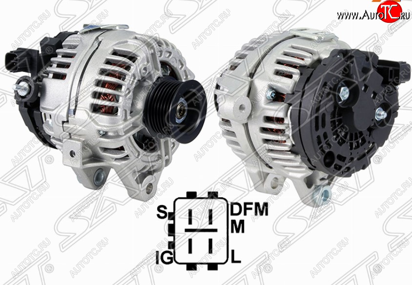 12 849 р. Генератор SAT (12V 100A 2.0/2.4/1AZFSE/2AZFSE)  Toyota Avensis ( T220 седан,  T250 седан,  T250 универсал) (2000-2008) рестайлинг, дорестайлинг, рестайлинг, рестайлинг  с доставкой в г. Владивосток