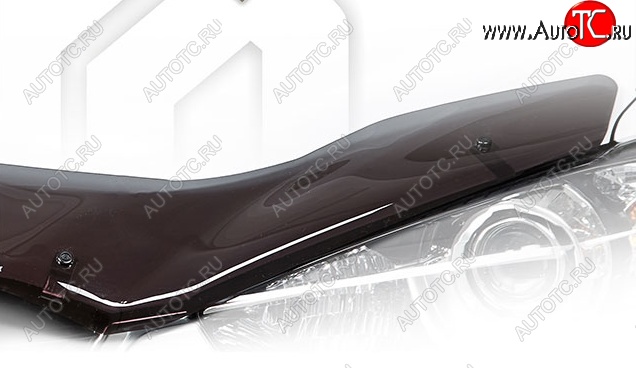 2 199 р. Дефлектор капота CA-Plastiс  Toyota Blade (2006-2012) хэтчбек (Classic полупрозрачный, Без надписи)  с доставкой в г. Владивосток