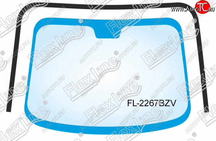 2 669 р. Молдинг лобового стекла FlexLine Toyota Camry XV30 дорестайлинг (2001-2004)  с доставкой в г. Владивосток