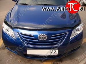 2 879 р. Дефлектор капота SIM Toyota Camry XV40 рестайлинг (2009-2011)  с доставкой в г. Владивосток