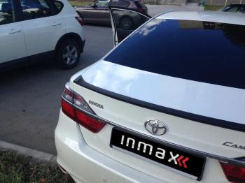 5 499 р. Лип спойлер INMAX  Toyota Camry ( XV50,  XV55) (2011-2018) дорестайлинг, 1-ый рестайлинг, 2-ой рестайлинг (неокрашенный)  с доставкой в г. Владивосток. Увеличить фотографию 2