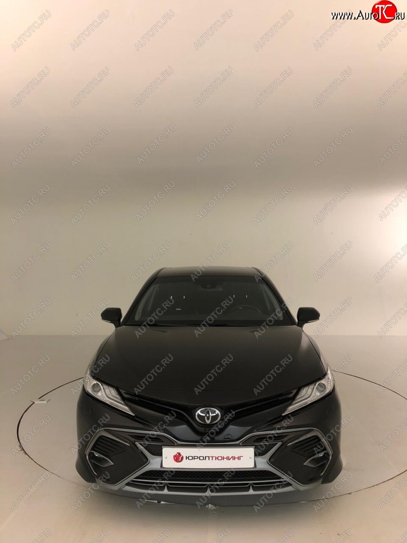 14 699 р. Накладка переднего бампера Yurol Toyota Camry XV70 дорестайлинг (2017-2021) (Неокрашенная)  с доставкой в г. Владивосток