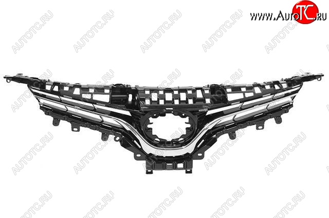 5 749 р. Решётка радиатора (с хром молдингом) SAT Toyota Camry XV70 дорестайлинг (2017-2021)  с доставкой в г. Владивосток