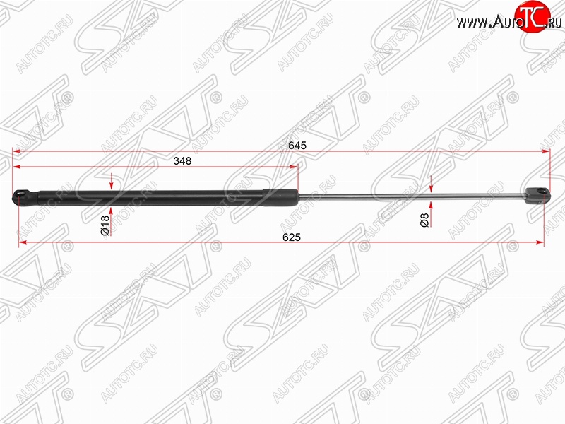 2 199 р. Газовый упор капота SAT  Toyota Camry  XV70 (2017-2021) дорестайлинг  с доставкой в г. Владивосток