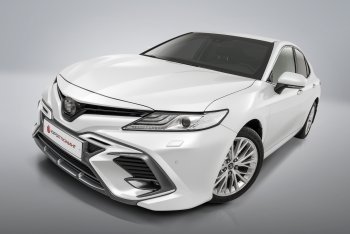 17 999 р. Накладка в центральный воздухозаборник переднего бампера Harius Toyota Camry XV70 дорестайлинг (2017-2021) (Неокрашенная)  с доставкой в г. Владивосток. Увеличить фотографию 3