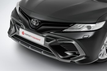 17 999 р. Накладка в центральный воздухозаборник переднего бампера Harius Toyota Camry XV70 дорестайлинг (2017-2021) (Неокрашенная)  с доставкой в г. Владивосток. Увеличить фотографию 7