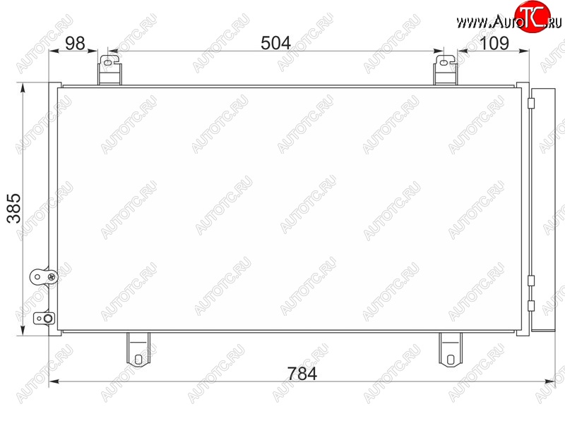 5 399 р. Радиатор кондиционера SAT  Toyota Camry  XV50 (2011-2014) дорестайлинг  с доставкой в г. Владивосток