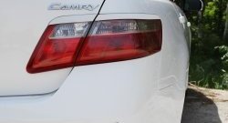 1 239 р. Реснички на фонари (рестайлинг) RA  Toyota Camry  XV40 (2009-2011) рестайлинг (Неокрашенные)  с доставкой в г. Владивосток. Увеличить фотографию 3