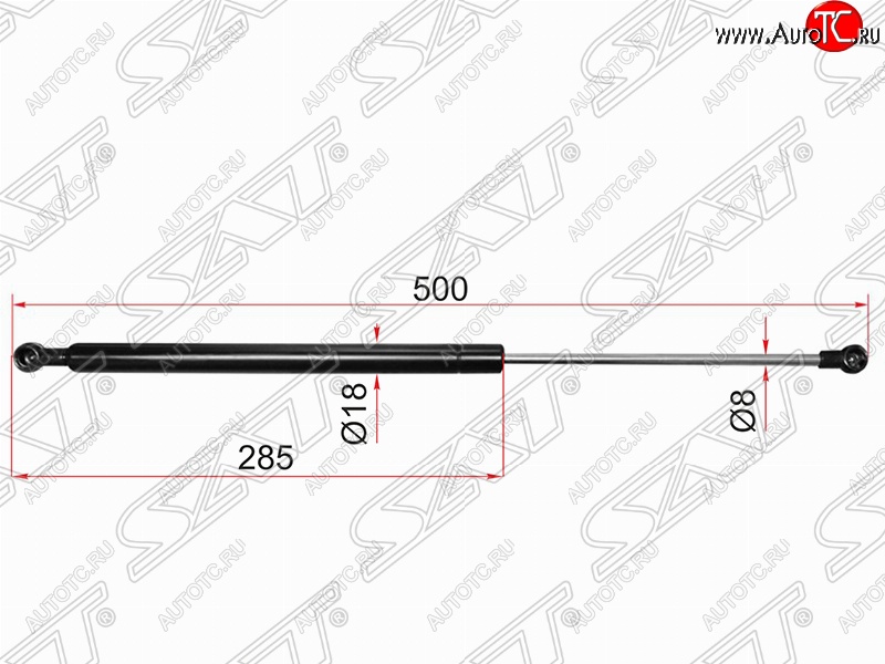 1 089 р. Упор капота SAT  Toyota Chaser - Mark 2  X100  с доставкой в г. Владивосток