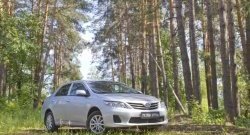 1 099 р. Реснички на фары RA Toyota Corolla E150 седан рестайлинг (2009-2013) (Неокрашенные)  с доставкой в г. Владивосток. Увеличить фотографию 2