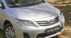 1 099 р. Реснички на фары RA Toyota Corolla E150 седан рестайлинг (2009-2013) (Неокрашенные)  с доставкой в г. Владивосток. Увеличить фотографию 4