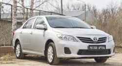 1 799 р. Защитная сетка решетки переднего бампера РА Toyota Corolla E150 седан рестайлинг (2009-2013)  с доставкой в г. Владивосток. Увеличить фотографию 5