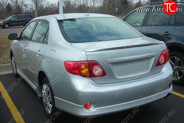 3 849 р. Лип спойлер TOP WING Toyota Corolla E150 седан дорестайлинг (2006-2010) (Неокрашенный)  с доставкой в г. Владивосток