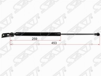 Правый газовый упор крышки багажника SAT Toyota (Тойота) Corolla Axio (Королла)  (E140) седан (2006-2008) (E140) седан дорестайлинг