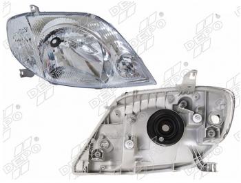 Правая передняя фара DEPO (Евросвет) Toyota Corolla  E110 (2000-2002) седан рестайлинг, универсал рестайлинг, хэтчбек 5 дв. рестайлинг