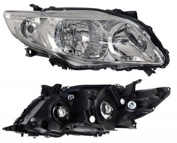 Правая фара SAT (электрокорректор) Toyota Corolla  E140 (2007-2010) седан дорестайлинг