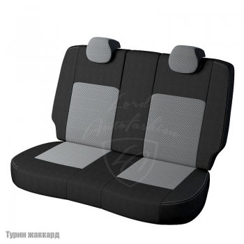 5 199 р. Чехлы для сидений Lord Autofashion Турин (жаккард) Toyota Corolla E180 дорестайлинг (2013-2016) (Черный, вставка Тропик)  с доставкой в г. Владивосток. Увеличить фотографию 2