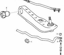 369 р. Полиуретановая втулка стойки стабилизатора передней подвески Точка Опоры Toyota Hiace Regius (1997-2002)  с доставкой в г. Владивосток. Увеличить фотографию 2