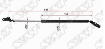 Правый упор багажника SAT Toyota Estima AHR10,XR30, XR40 (2000-2006)