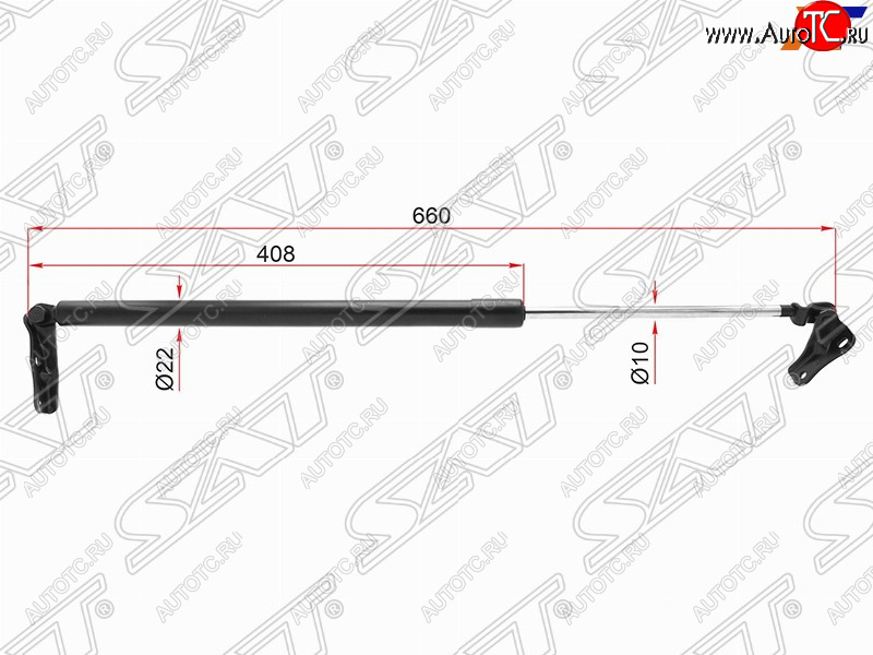 1 079 р. Левый упор багажника SAT  Toyota Estima  AHR10,XR30, XR40 (2000-2006)  с доставкой в г. Владивосток