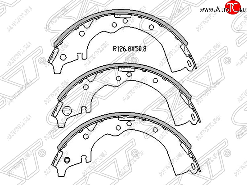 2 189 р. Колодки тормозные SAT (задние)  Toyota Estima  XR10,XR20 - Estima Emina  XR10, XR20  с доставкой в г. Владивосток