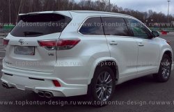 12 999 р. Комплект накладок на колёсные арки TopKontur Design Toyota Highlander XU50 дорестайлинг (2013-2017)  с доставкой в г. Владивосток. Увеличить фотографию 3