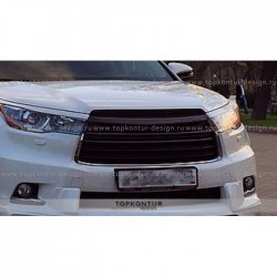 5 399 р. Решётка радиатора TopKontur Design Toyota Highlander XU50 дорестайлинг (2013-2017)  с доставкой в г. Владивосток. Увеличить фотографию 3