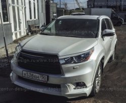 5 399 р. Решётка радиатора TopKontur Design Toyota Highlander XU50 дорестайлинг (2013-2017)  с доставкой в г. Владивосток. Увеличить фотографию 5