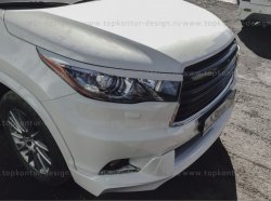 5 399 р. Решётка радиатора TopKontur Design Toyota Highlander XU50 дорестайлинг (2013-2017)  с доставкой в г. Владивосток. Увеличить фотографию 6