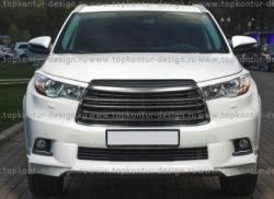 5 399 р. Решётка радиатора TopKontur Design Toyota Highlander XU50 дорестайлинг (2013-2017)  с доставкой в г. Владивосток. Увеличить фотографию 7