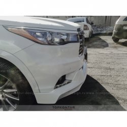 2 199 р. Реснички на фары TopKontur Design Toyota Highlander XU50 дорестайлинг (2013-2017) (Неокрашенные)  с доставкой в г. Владивосток. Увеличить фотографию 4